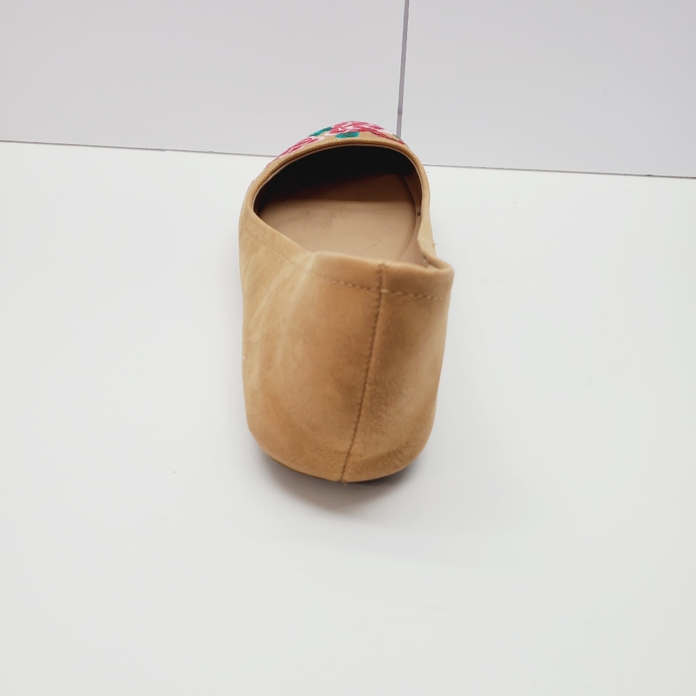 Pioneer Woman Embroidered Tan Ballet Flat Shoes Size 8 - Picture 4 of 11